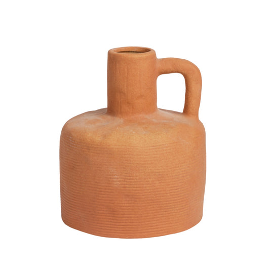 Vaso Ceramica Rustico Terracota C/Alca